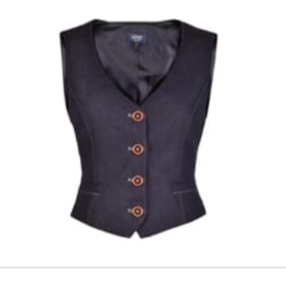 FEMKIT dark denim vest size 42 - Picture 3 of 9